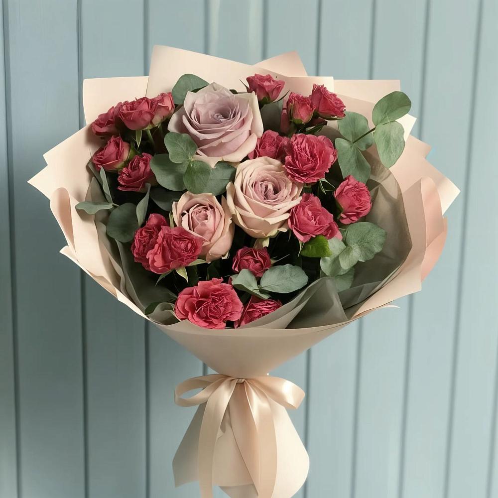 Букет цветов из: Гвоздики и Розы в Заиграево