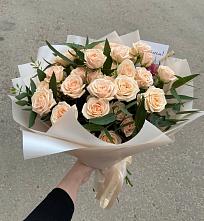 Букет Кремовые розы Латте в Заиграево