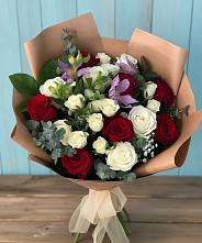 Букет цветов из:  Розы и Альстромерии в Заиграево