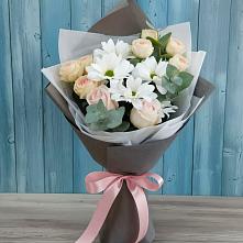 Букет цветов из:  Хризантемы и Розы в Заиграево