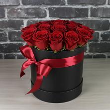 Цветочная композиция из Розы в шляпной коробке #REPLACE_PRED# Заиграево