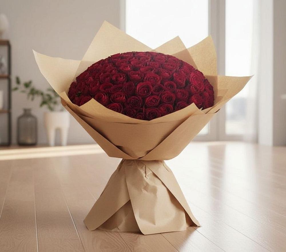 Букет 101 Красная роза в Заиграево