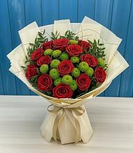 Букет цветов из:  Розы и Хризантемы в Заиграево