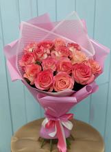 Букет 15 Розовых роз Равель в Заиграево