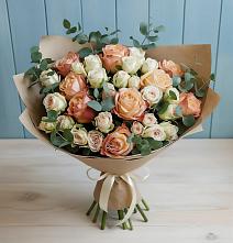 Букет цветов из:  Альстромерии и Розы #REPLACE_PRED# Заиграево